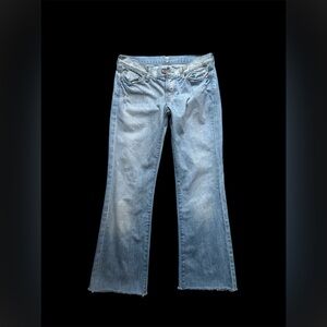 vintage 7  for all mankind, distressed light Blue Denim Jeans 29 x 28